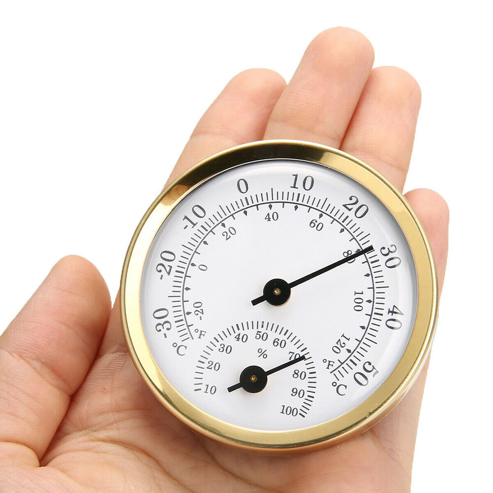 Mini Analog Humidity Temperature meter Gauge Thermometer Hygrometer Household *