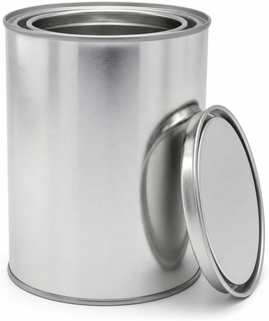 Empty Metal Paint Cans with Lids – Pint (16 oz) & Quart (32 oz) Sizes