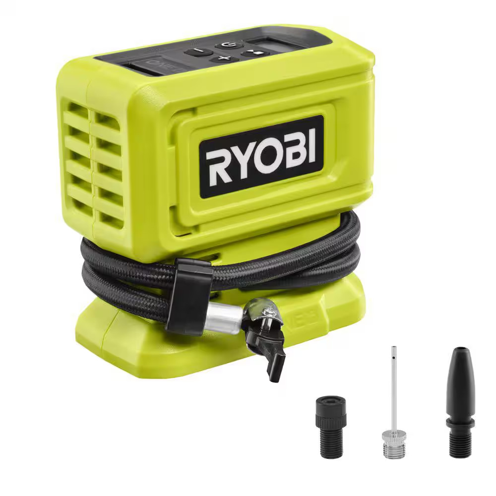 Ryobi 18V Cordless High Pressure Inflator (Tool Only) 160 PSI Auto Shut Off