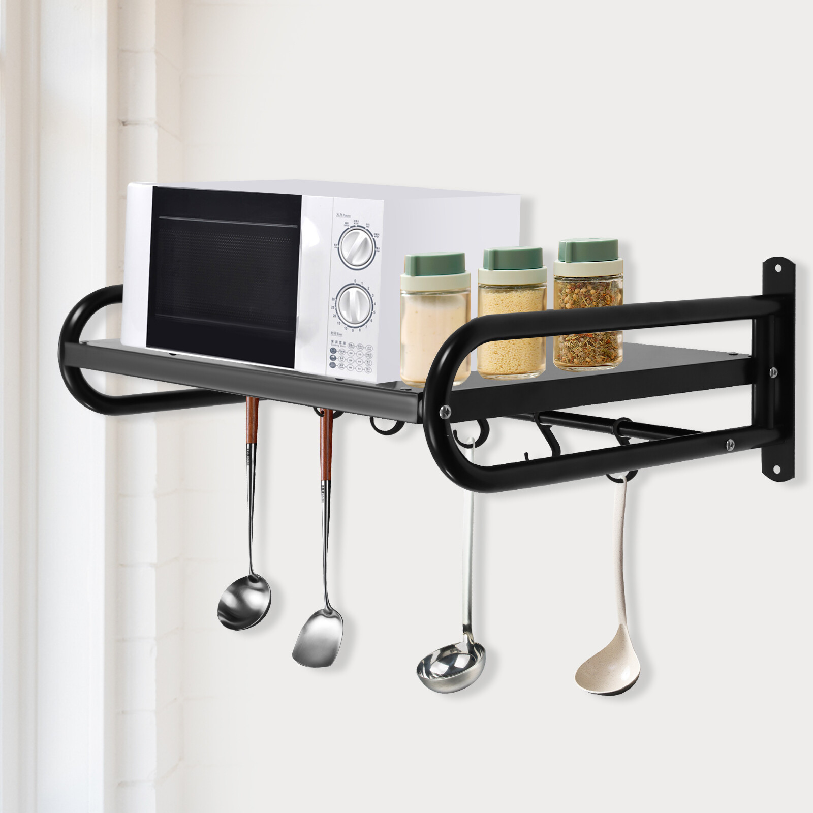 Carbon Steel Wall Shelf Metal Shelving Heavy Duty Commercial or Household Grade