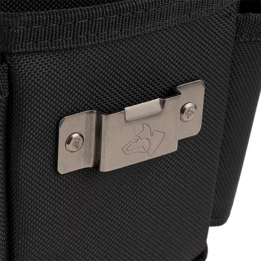 Husky 6.7 In. Black 3-Pocket Utility Tool Belt Pouch