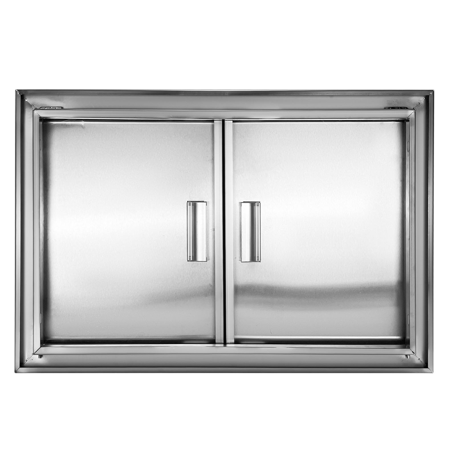 BBQ Access Door 28Wx19H Inch Double Outdoor Kitchen Stainless Steel Flush Mount