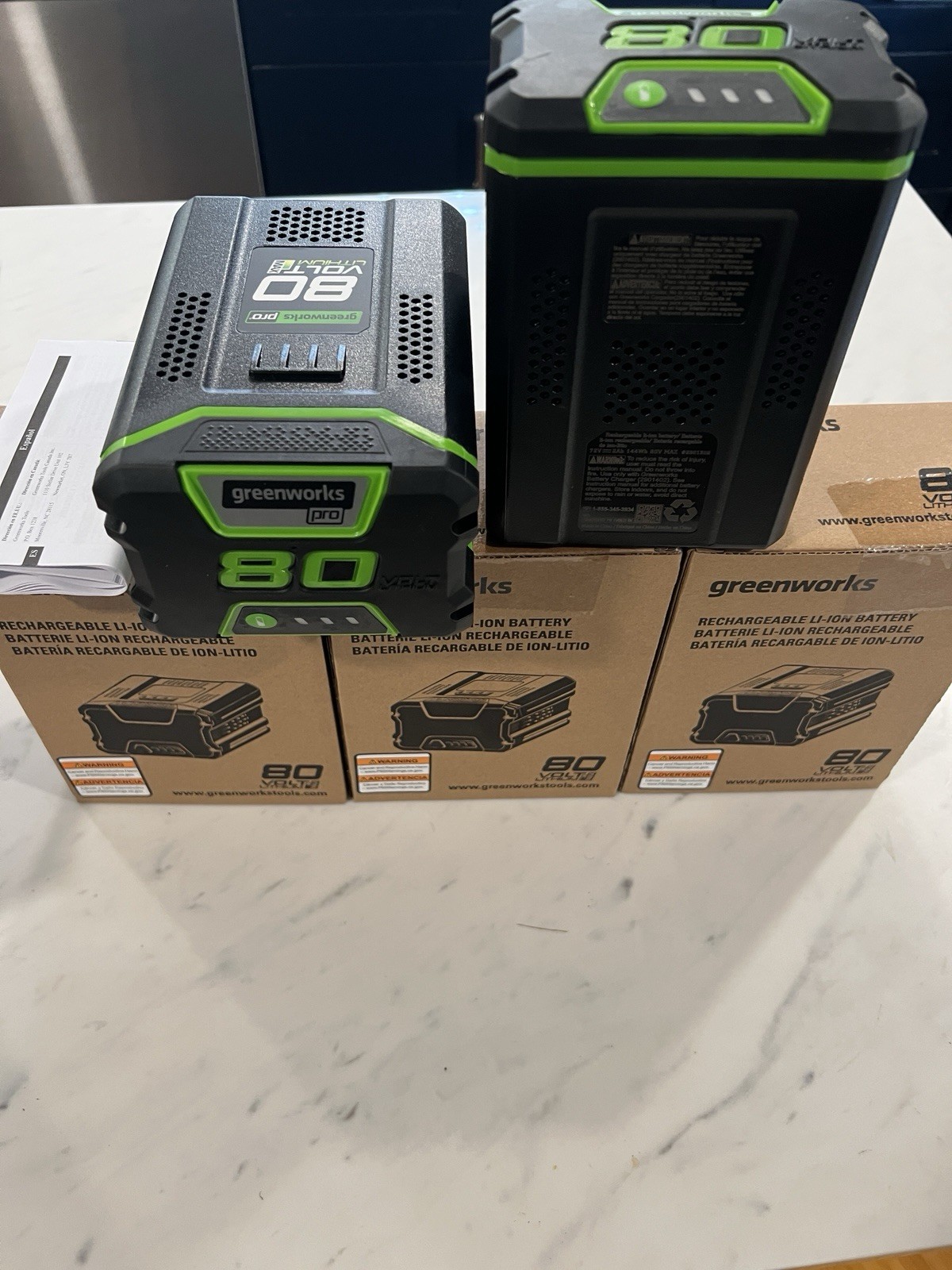 NEW GENUINE OEM MAX PRO GreenWorks GBA80200 80V 2Ah BAB726 Battery 2901302