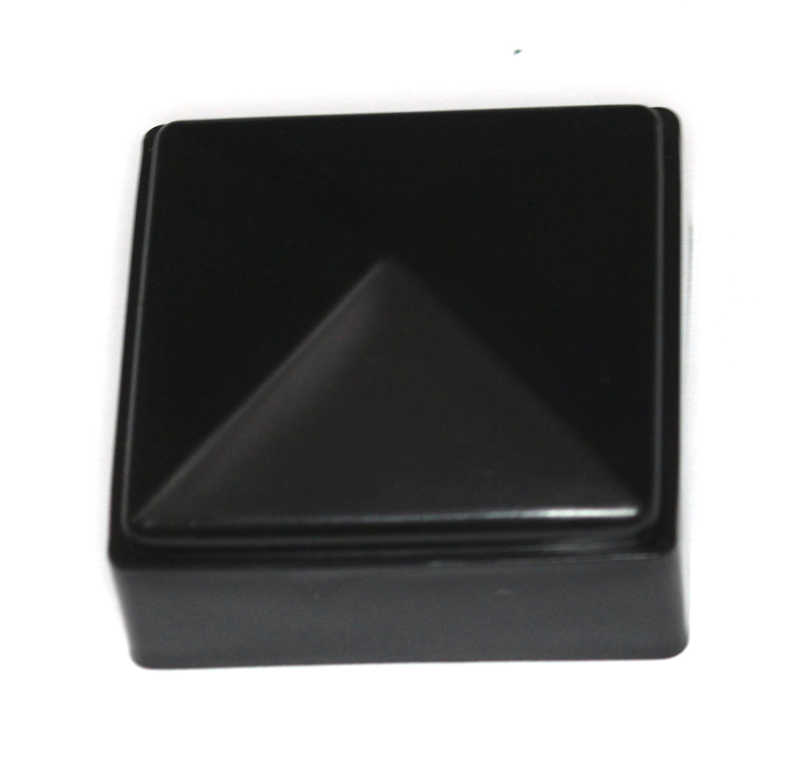 2 x 2 Fence Post Cap Black Plastic Cap for Metal Plastic Vinyl Wood Fence Posts