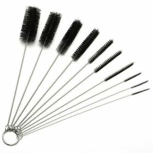 US Nylon Straw Brush Cleaner Bottle Tube Pipe Small Long Cleaning 1-10Set