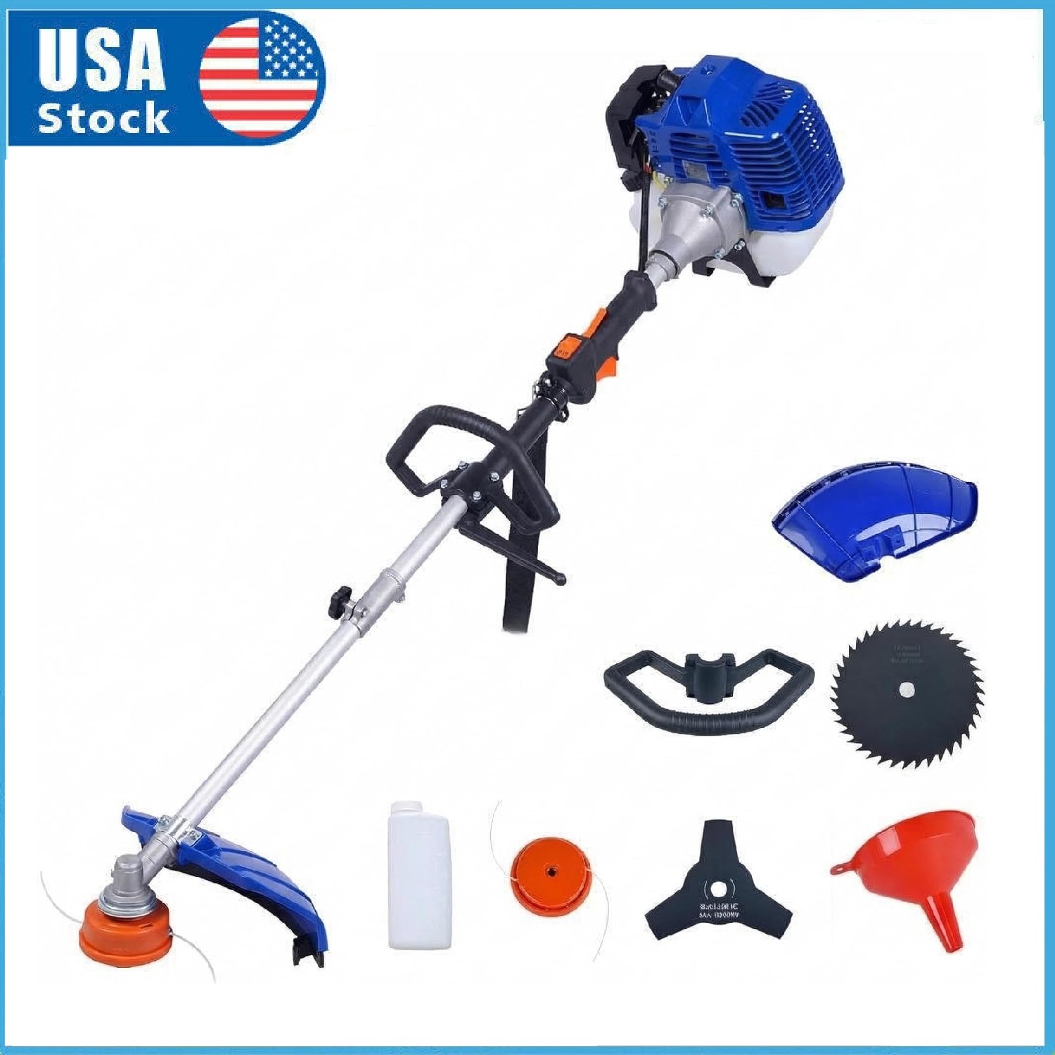 52CC Weed Wacker Lawn Eater Edger Grass 3-in-1 String Trimmer Cutter Mower Yard