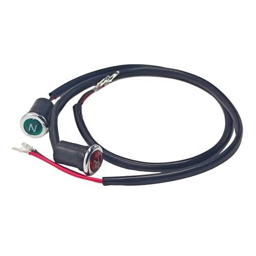 Red Green ATV Neutral Reverse Indicator Light, 12V Gear Position Light 1 Pair
