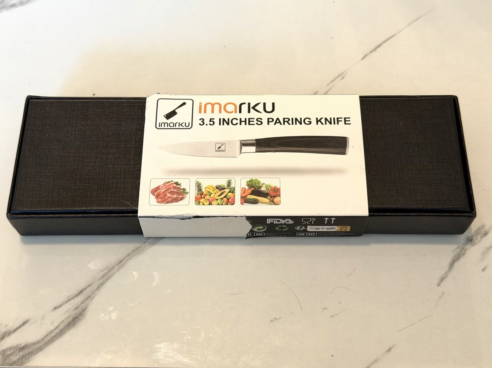 imarku 3.5 in. Paring Knife NEW Open Box Utility Paring Wood Handle