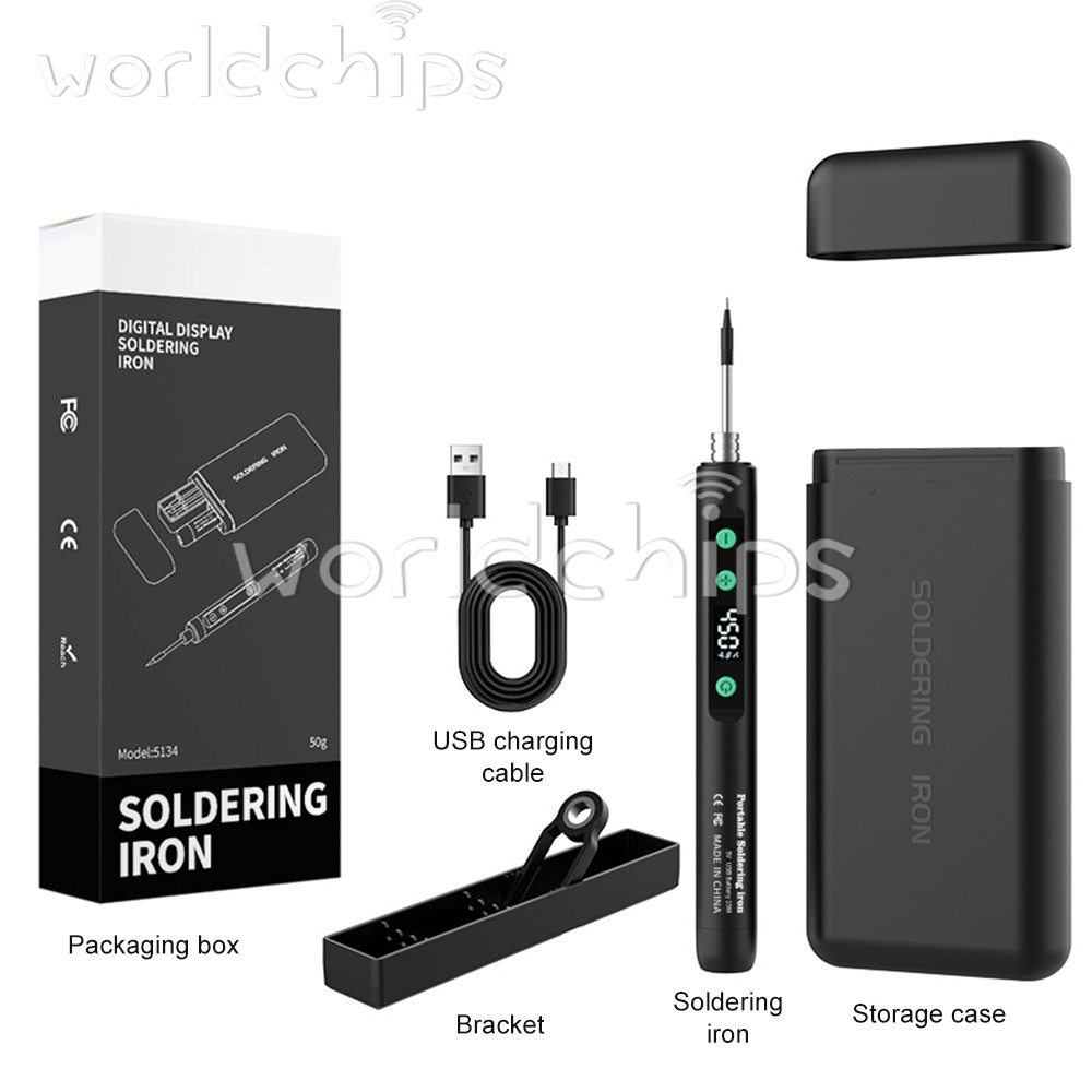 Cordless Soldering Iron Kit 1100mAh USB Rechargeable Portable Soldering Iron Set