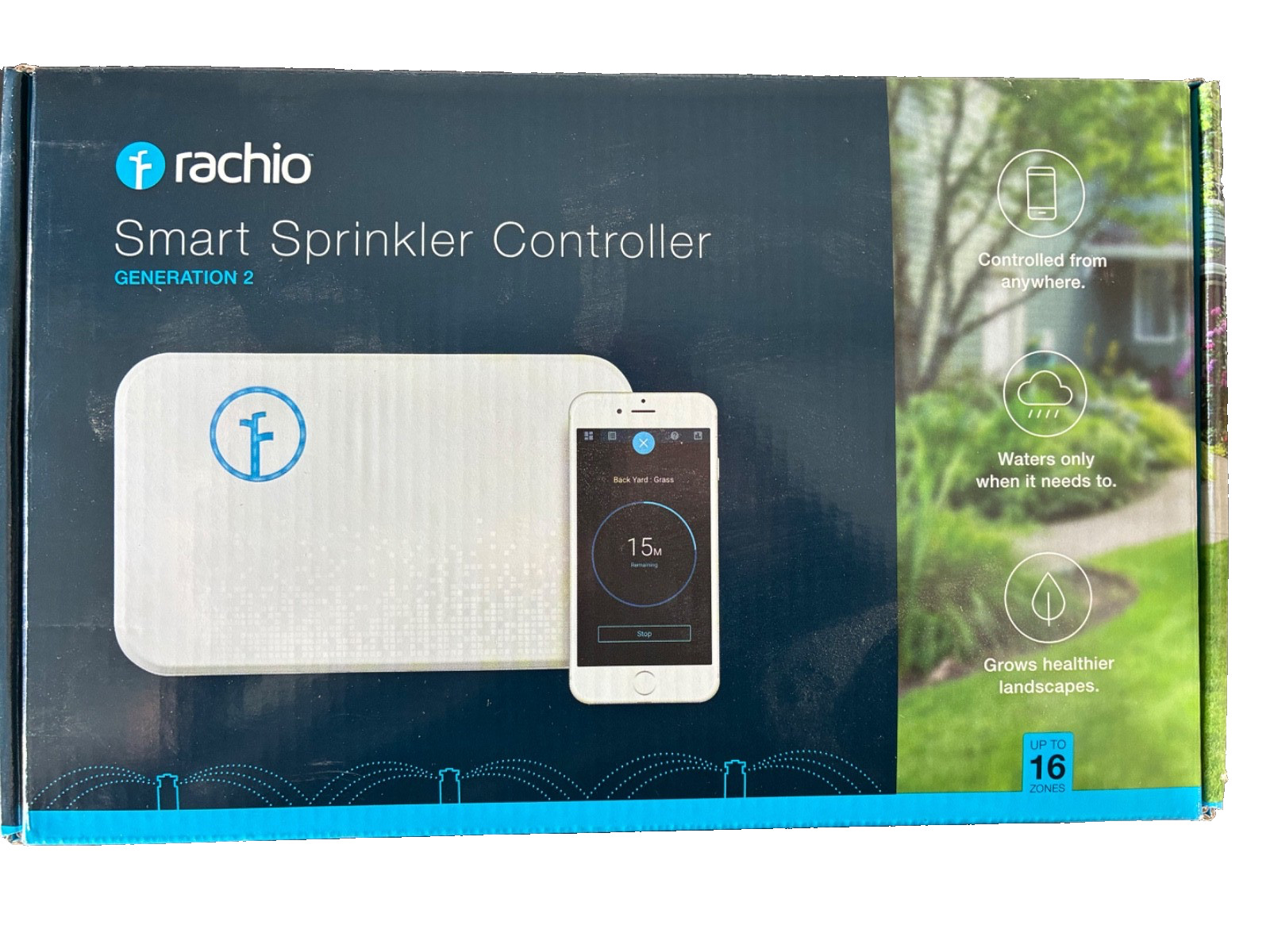 Rachio 16 Zone Smart Sprinkler Controller (2nd Generation 16ZULW-B)