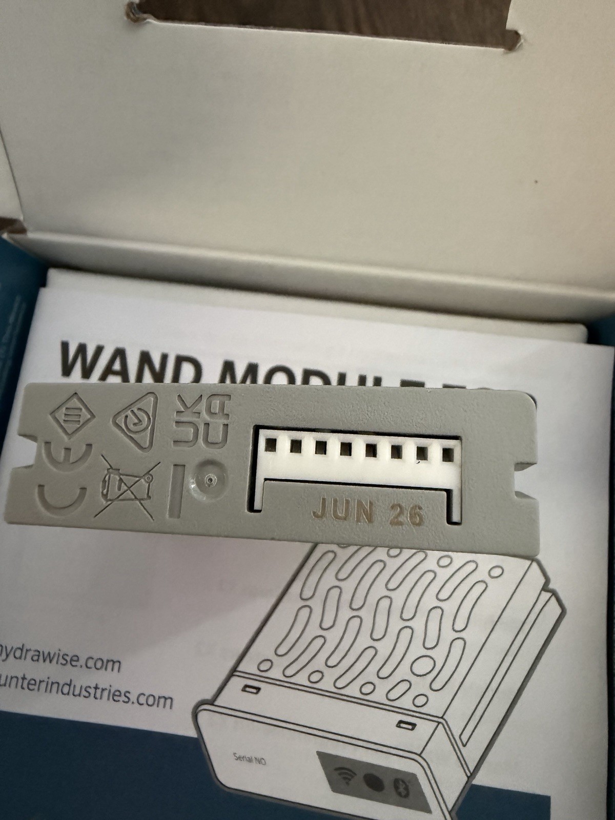 Hunter Wand Smart WiFi Module Gray Remote Scheduling for X2 Sprinkler Controller