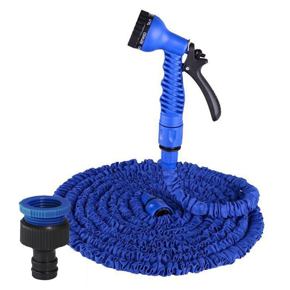 50FT 75FT Expandable Flexible Outdoor Garden Water Hose Pipe with Spray Nozzle