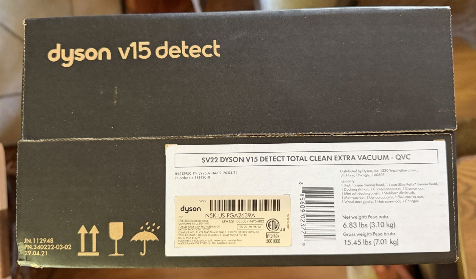 🔥 NEW Dyson V15 Detect Total Clean Extra Cordless Stick Vacuum Cleaner