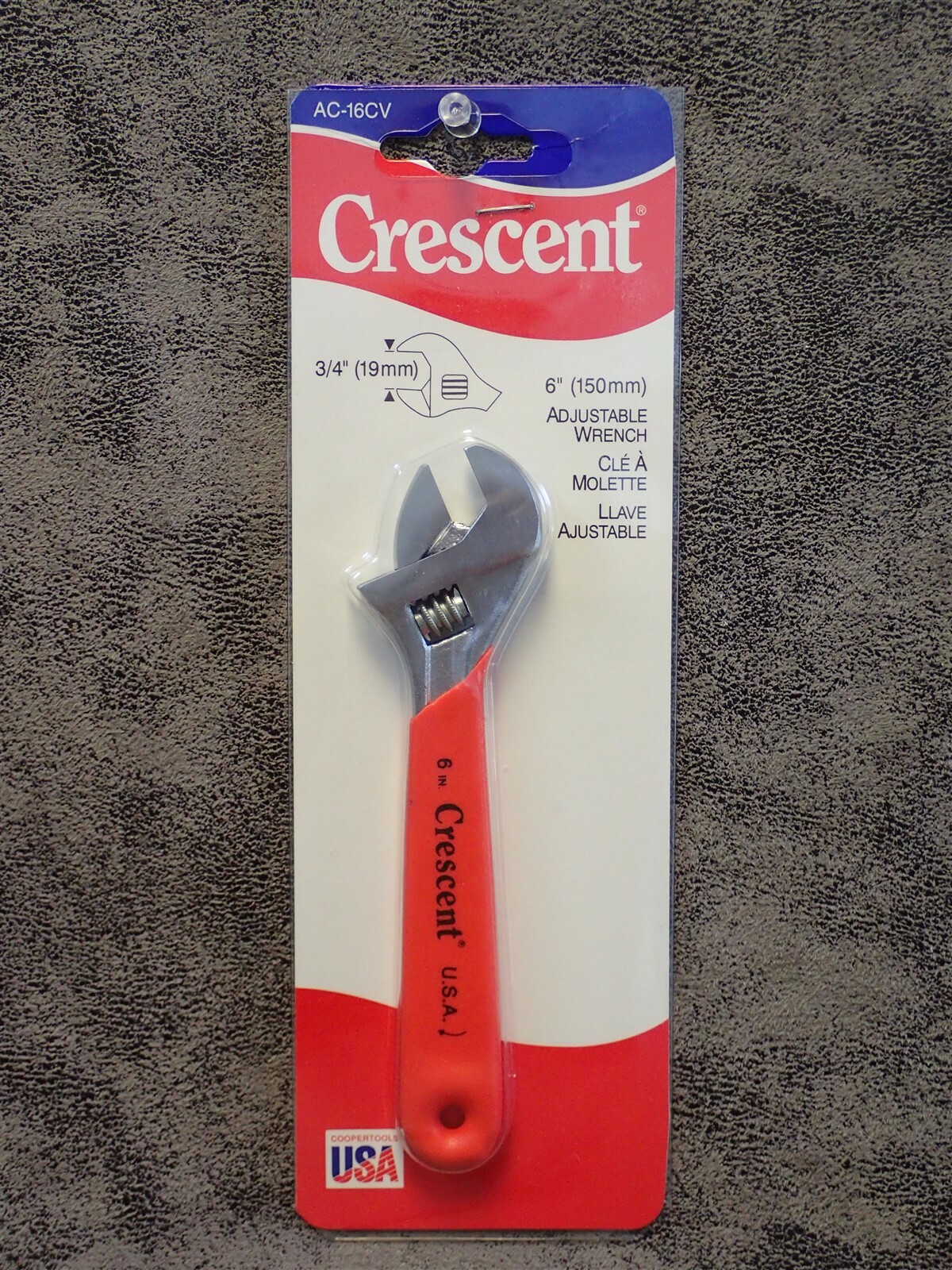 AC-16CV Crescent 6″ Chrome Adjustable Wrench, Cushion Grip – Crestoloy (EC5)