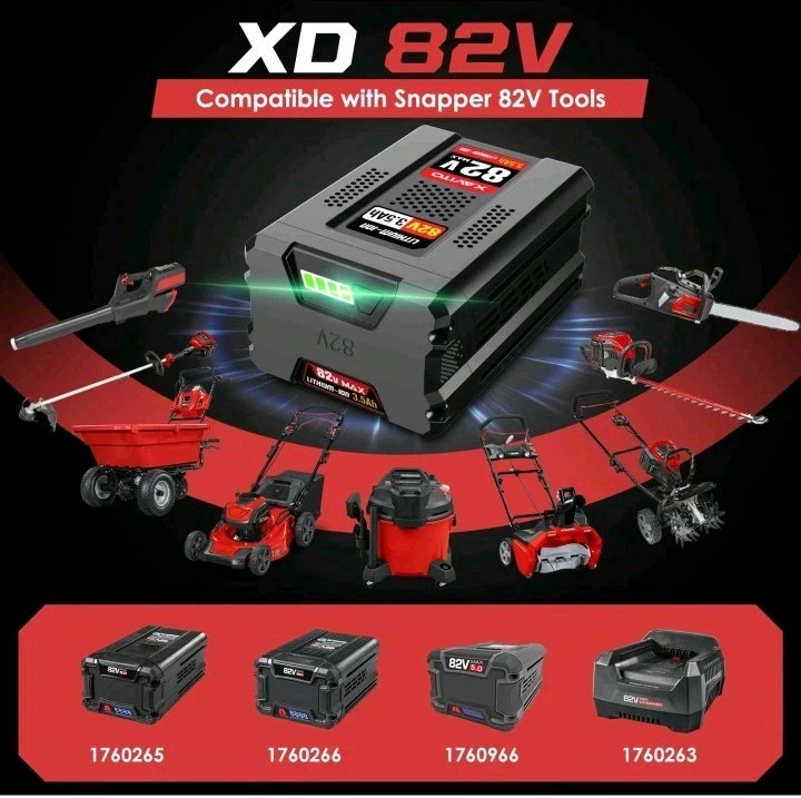 XAVITO Replacement for Briggs & Stratton Snapper XD 82V Max 3.5Ah Battery, Ne…