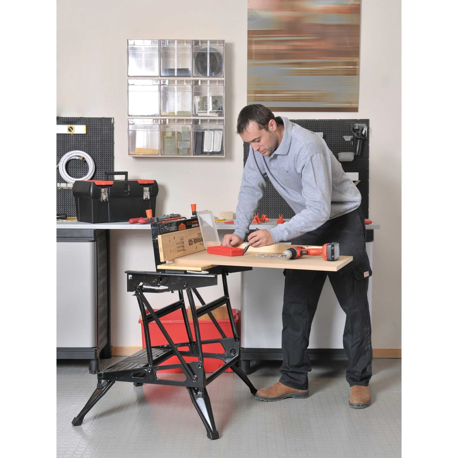 BLACK+DECKER Portable Workbench, Project Center And Vise – WM425-A