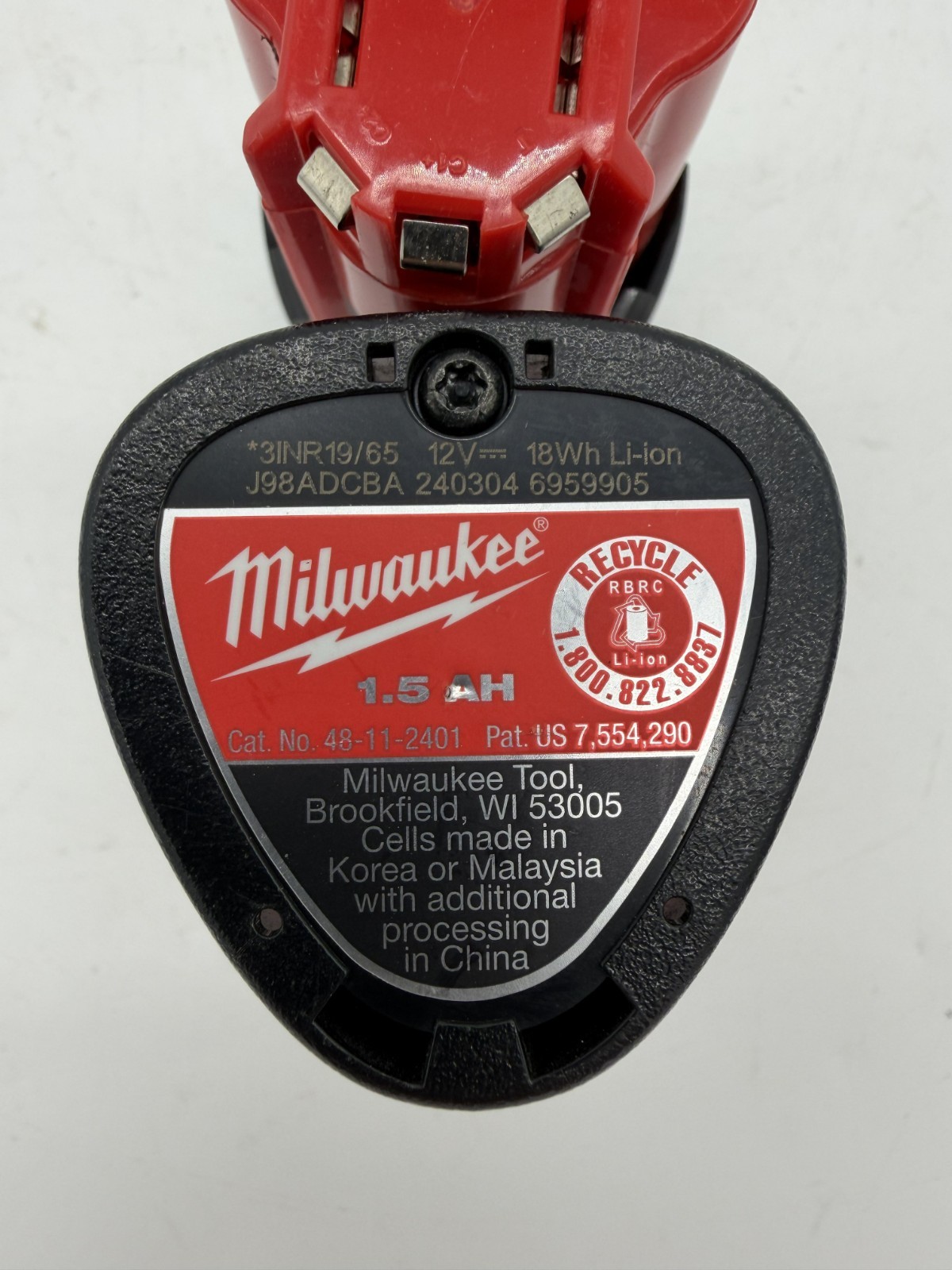 Milwaukee 48-11-2401 (Lot of 8) M12 1.5Ah 12V Li-Ion Batteries – NEW
