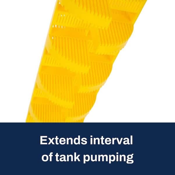 4 In. Septic Tank Tee Effluent Filter Yellow Washable Reusable Easy Clean