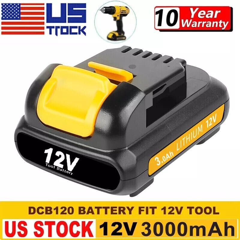 NEW PACK 12v 12 Volt Max Lithium Battery / Charger For Dewalt DCB127-2 DCB120
