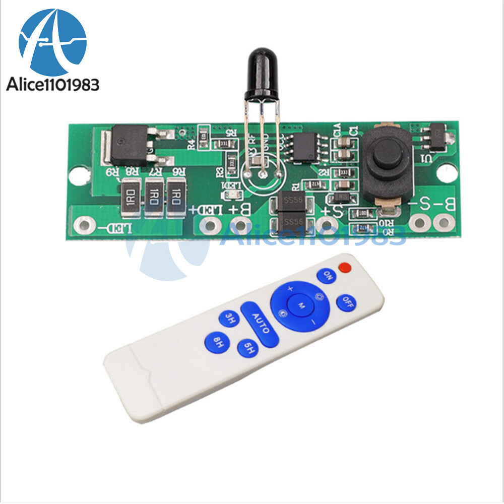 3.2V 3.7V Solar Street Light Circuit Board Controller Driver w/ Remote Control