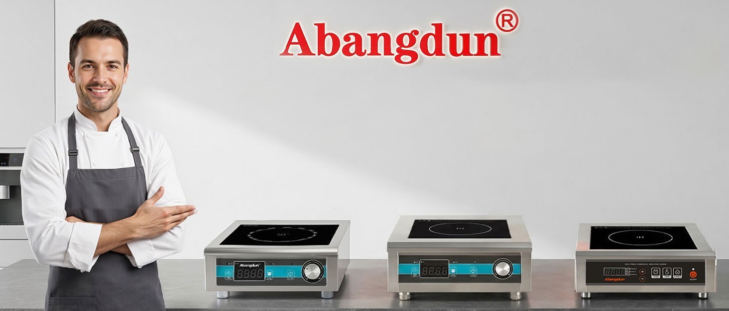 Abangdun 1700W 100V～185V Induction Cooktop Wok With Pan Electric Stove Burner