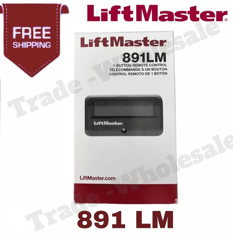 2 Pack 891 LM LiftMaster 1 Button Remote Control Garage Opener Security+2.0