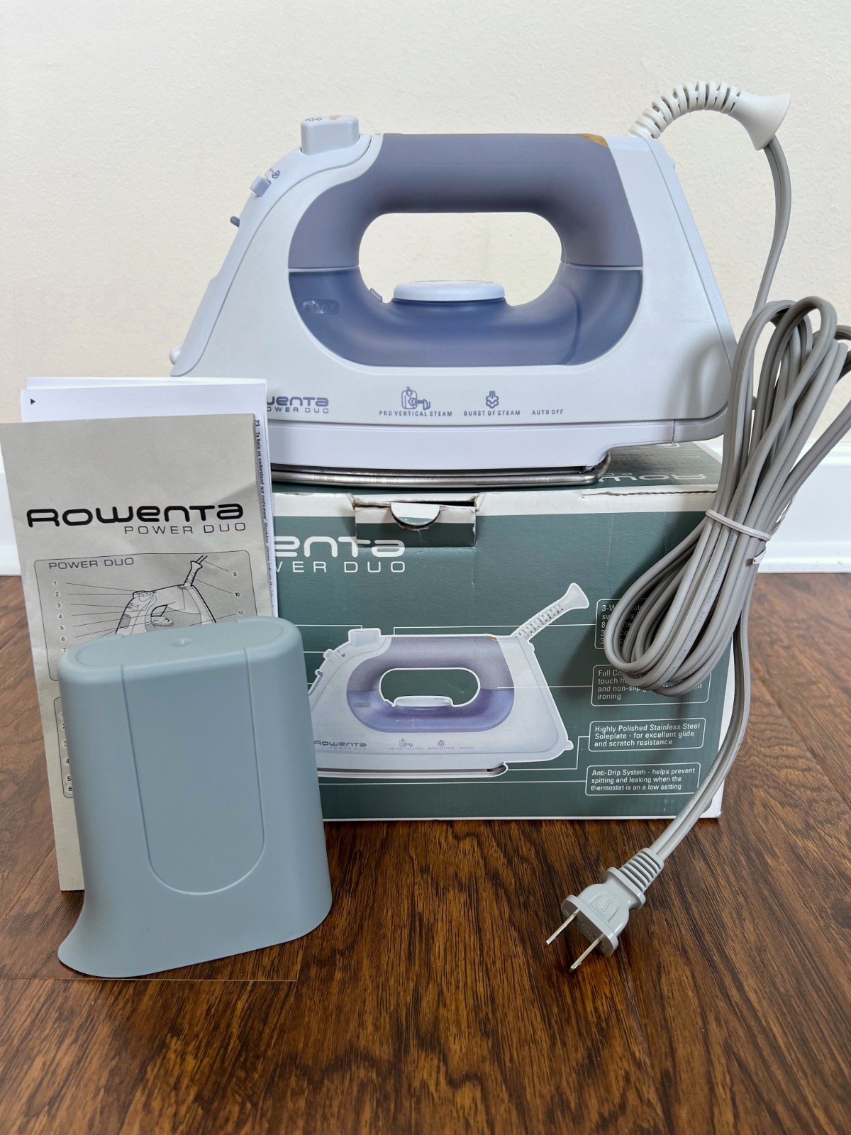 *NEW in Box* ROWENTA Power Duo Iron DX6700 Pro Vertical Steam Self Clean *1700W*