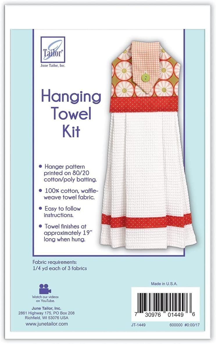 June Tailor JT-1449 Hanging Towel Kit, None , White