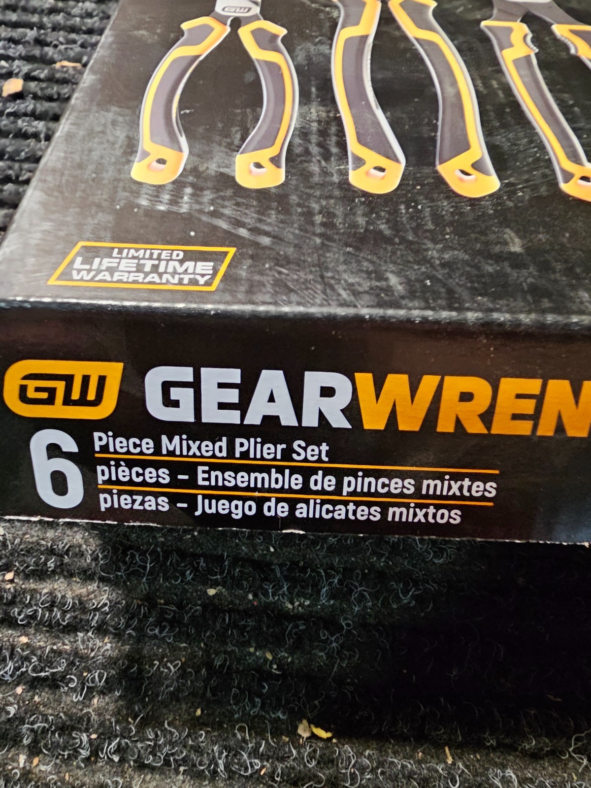 GearWrench 82204C-06 6-Piece Pitbull Dual Material Mixed Plier Alloy Steel