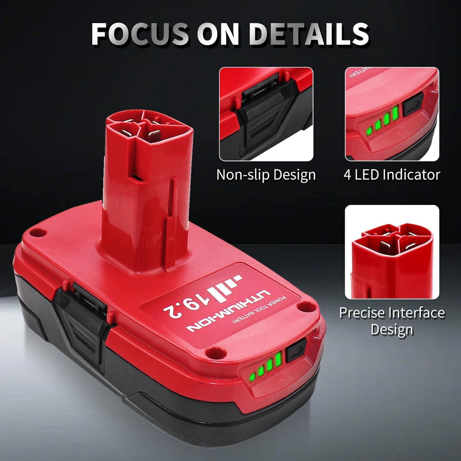 2P 4.0Ah C3 Lithium-ion Battery for Craftsman 19.2V Battery /Charger 1302790