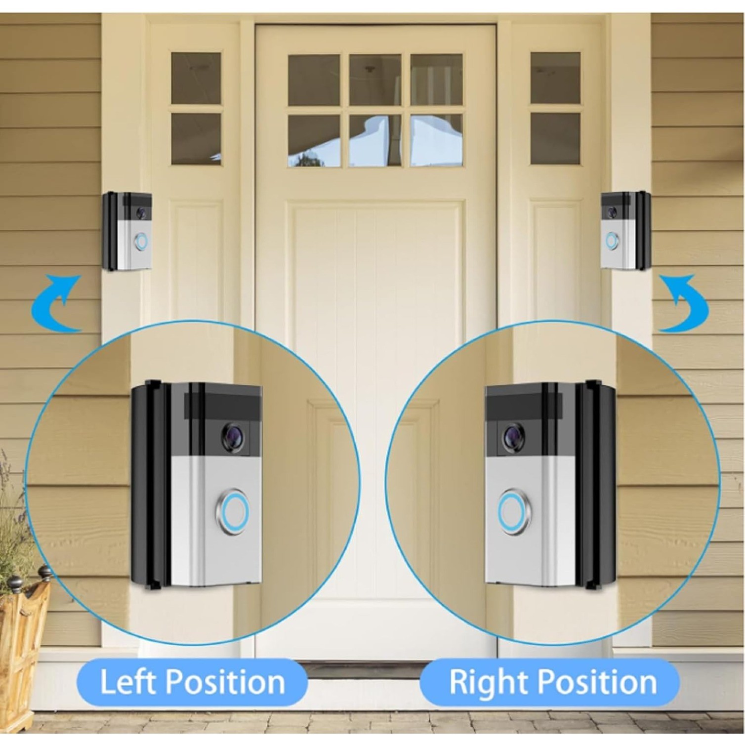 Adjustable Doorbell Angle Mount for Ring Video Doorbell 2/3/3Plus/4