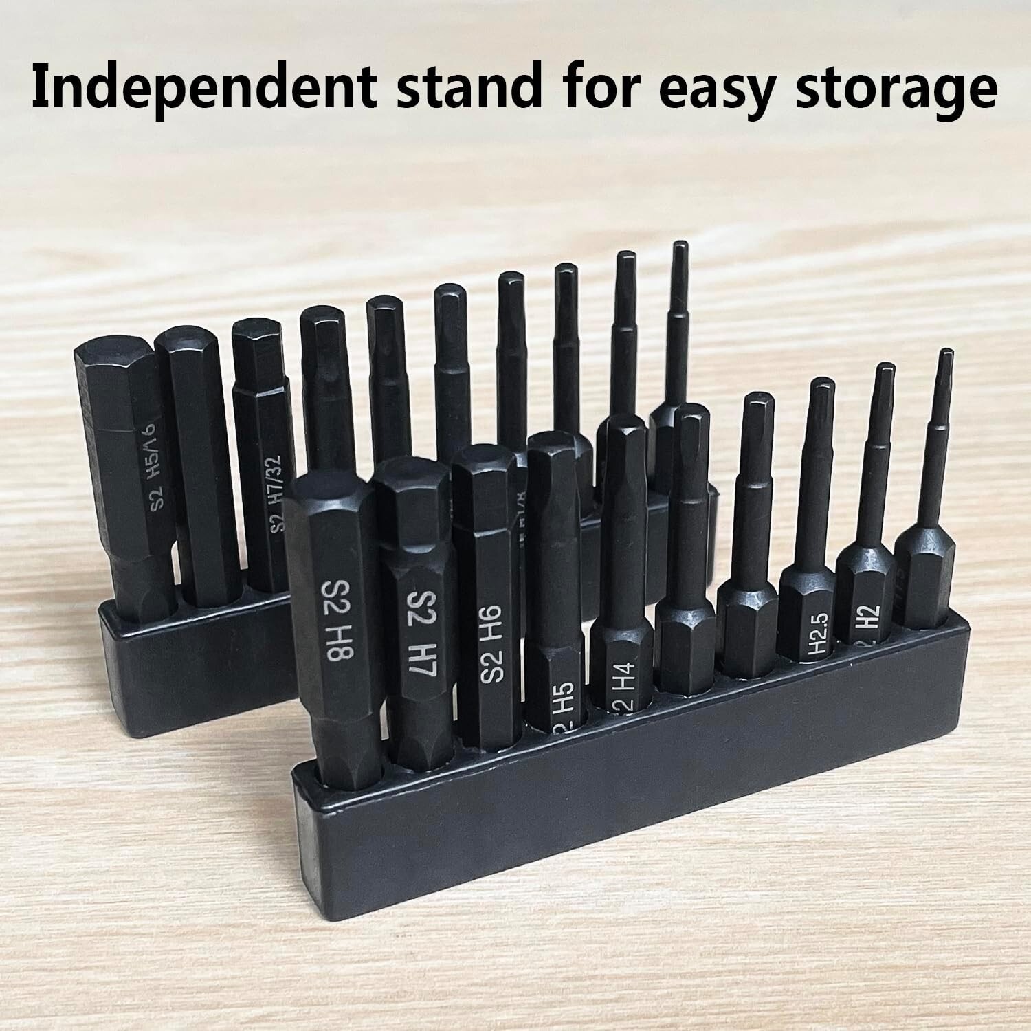 Hex Head Allen Wrench Drill Bit Set (10pc Metric & 10pc SAE), , Upgraded 1/4″…