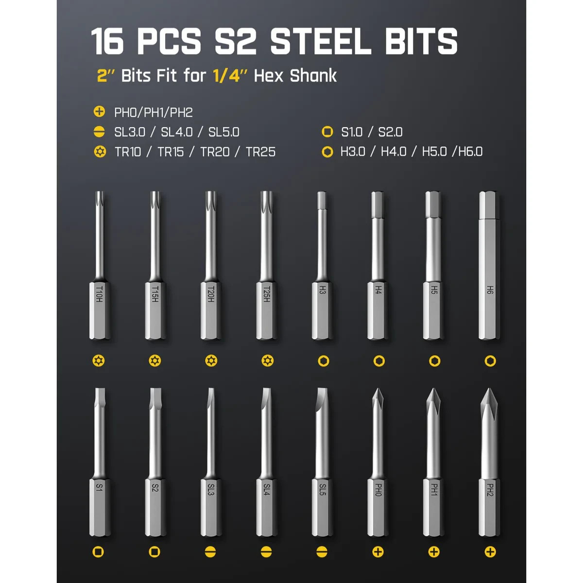 NEW! Fanttik S1 Pro Electric Screwdriver, Power Screwdriver with16 S2 Steel Bits