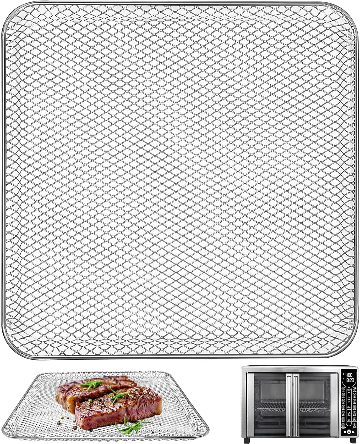 Gourmia Compatible Air Fryer Basket – 12.3” Food Grade Steel, Dishwasher Safe