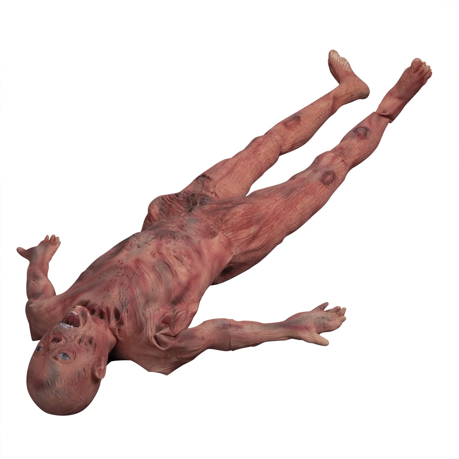 Halloween Bloody Dead Body, 4.6 ft Latex Skinned Full Body Hanging Corpse Tor…