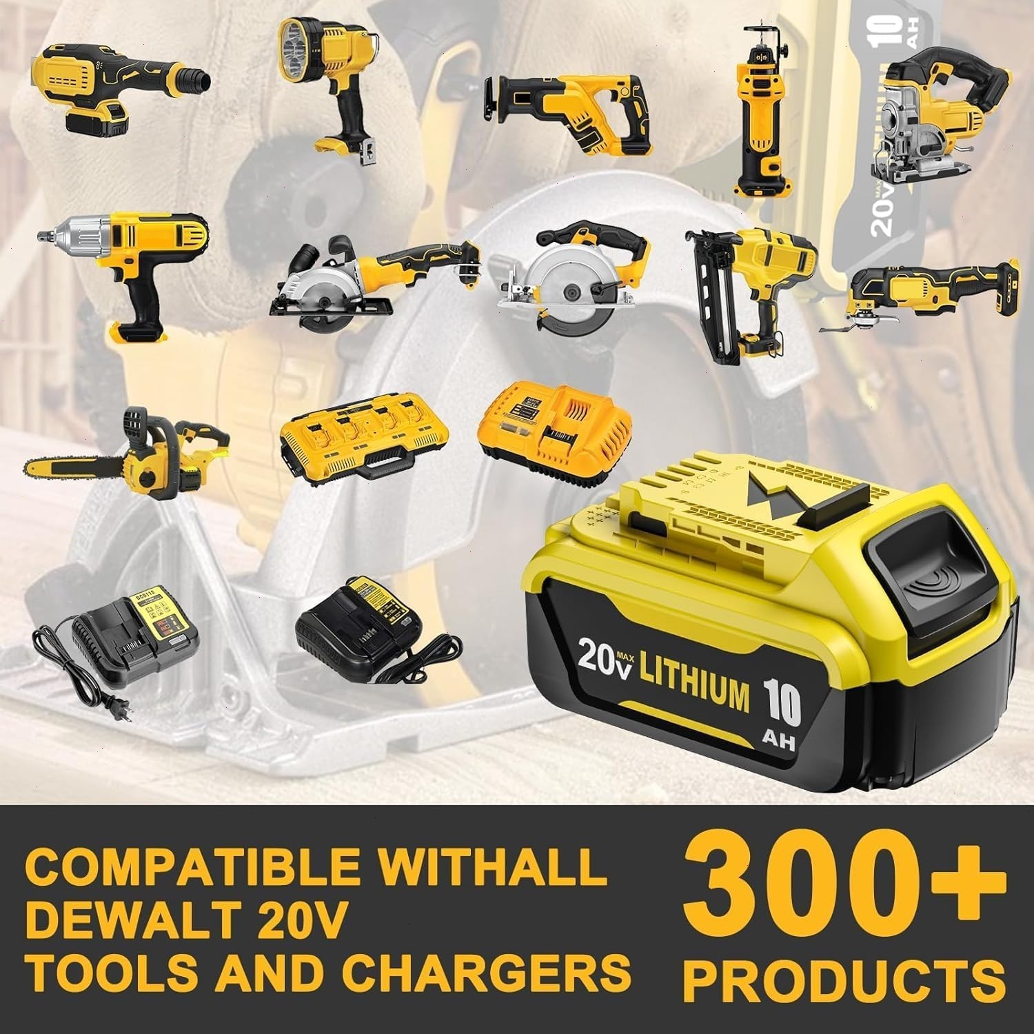 2Pack 10.0AH For DeWalt 20V 20 Volt Max XR Lithium Ion Battery DCB206-2 DCB205-2
