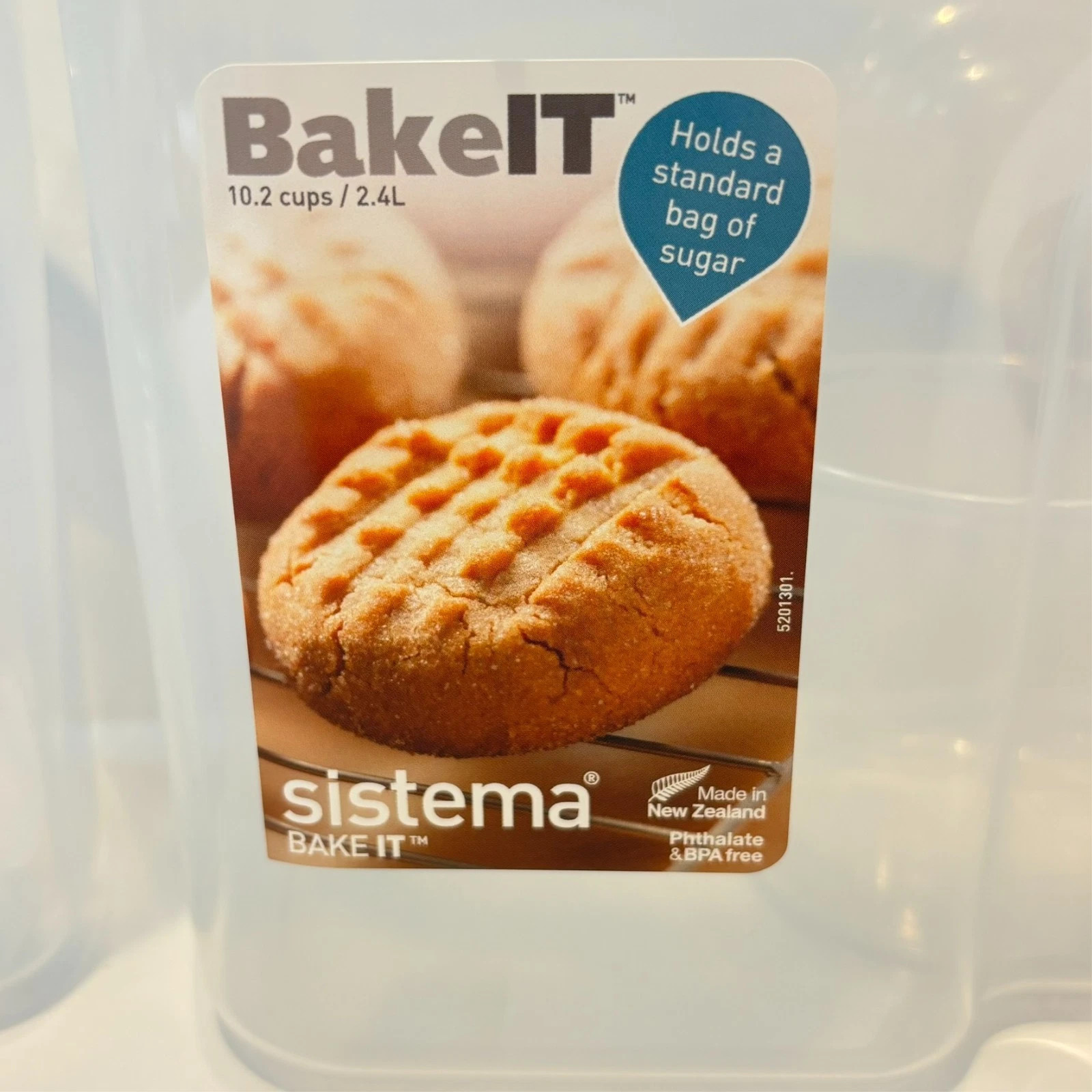 2 Pack – Sistema 2.4 L Sugar Container Bake It Phthalate BPA Free New Zealand