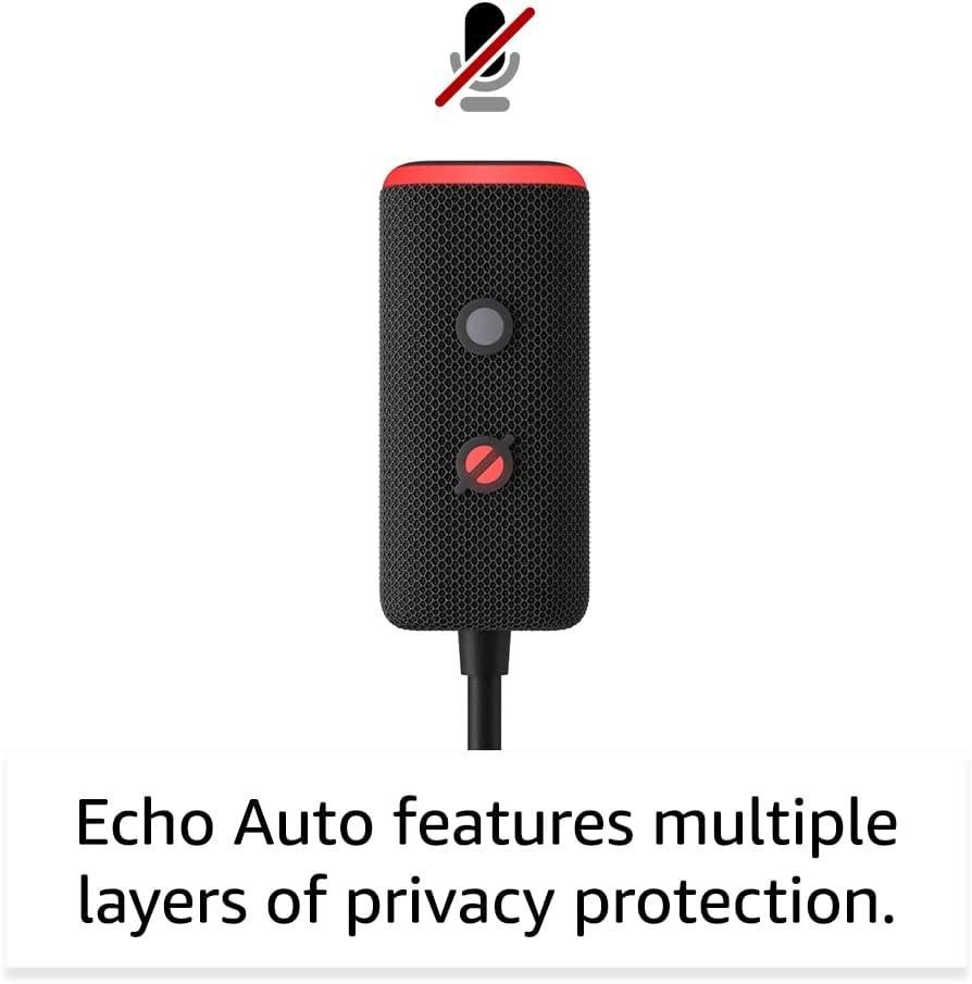Amazon Echo Auto In Car Smart Speaker With Alexa – Black