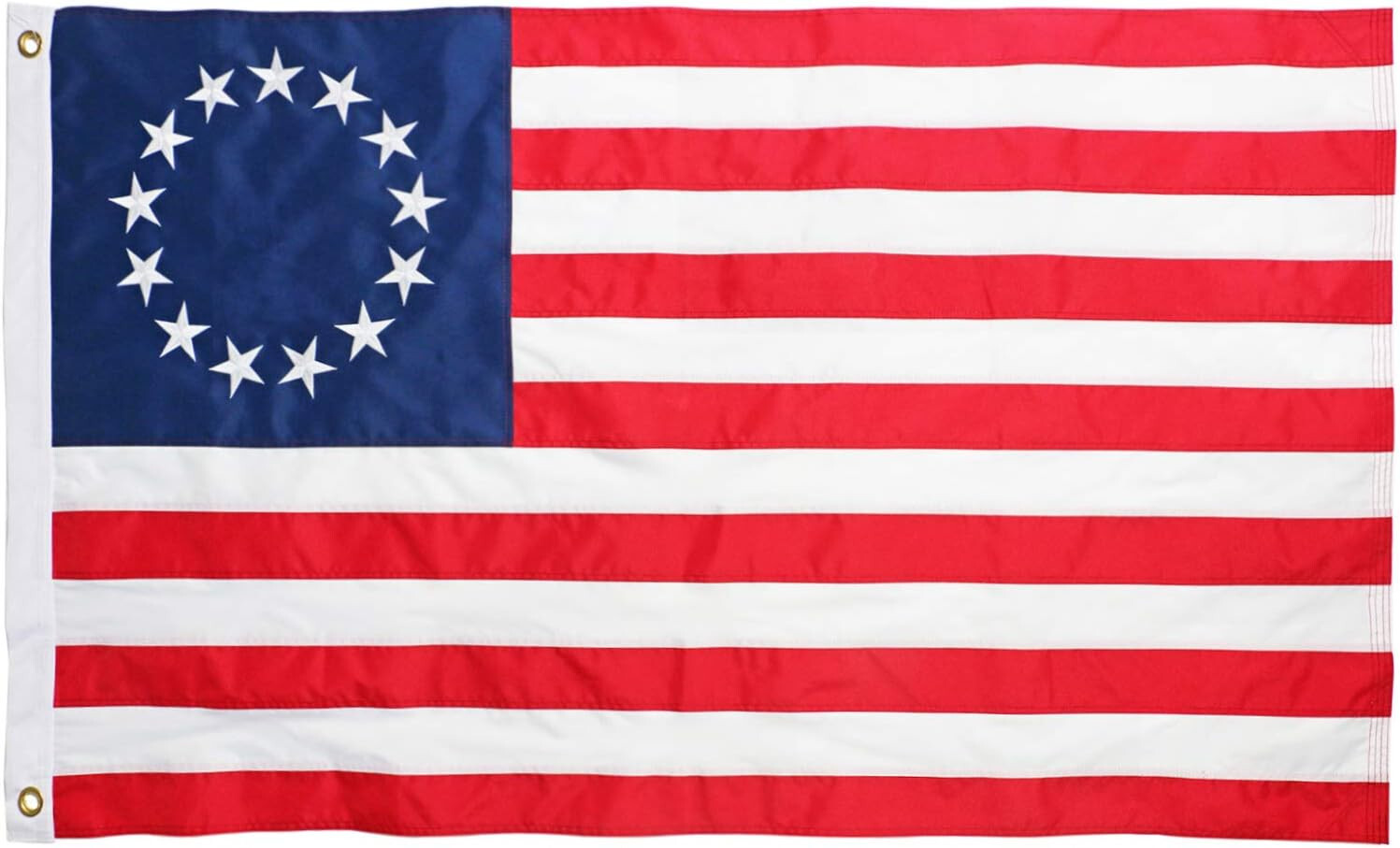 3×5 Embroidered Betsy Ross USA 200D Sewn Nylon Flag 5×3 Flag Banner (B4L)