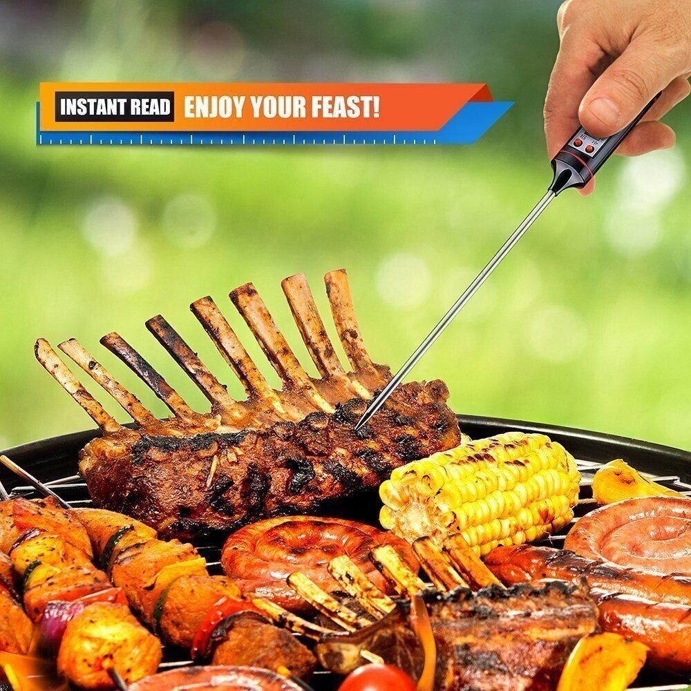 Instant Read Digital Meat Thermometer BBQ Grill Smoker For Kitchen Food Cooking