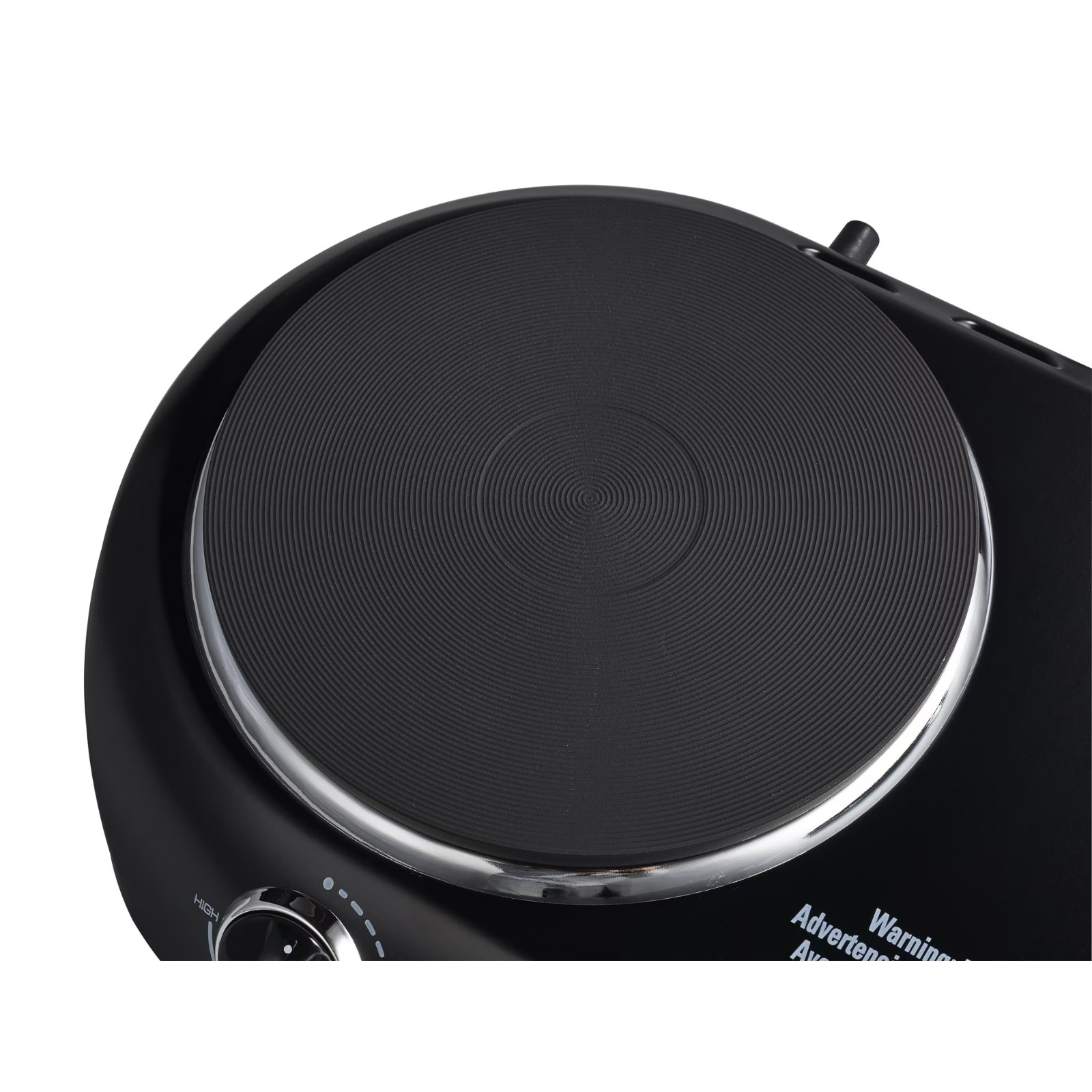 Mainstays Double Burner, 1800 W, Black Electric Cooktop,1 Each,Assembled Product