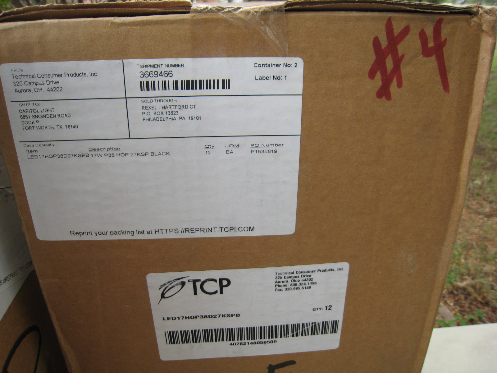TCP Dimmable LED17HOP38D27KFLB 17watt 2700K Warm 1350 Lumens FREE SHIP