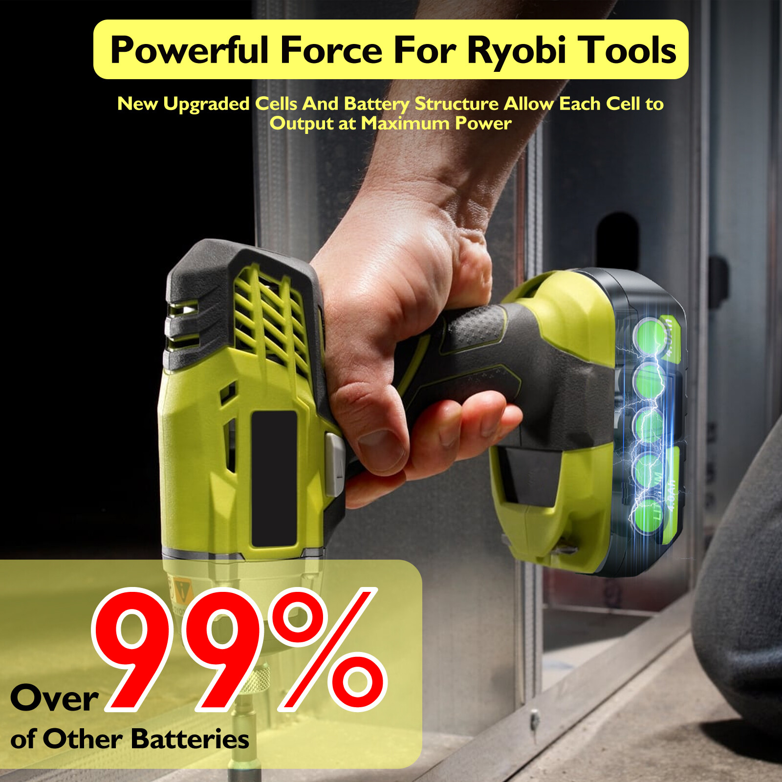 For RYOBI Battery PBP005 BP003 P197 LITHIUM 18V ONE 4.0Ah 6.0Ah 2Ah Battery NEW