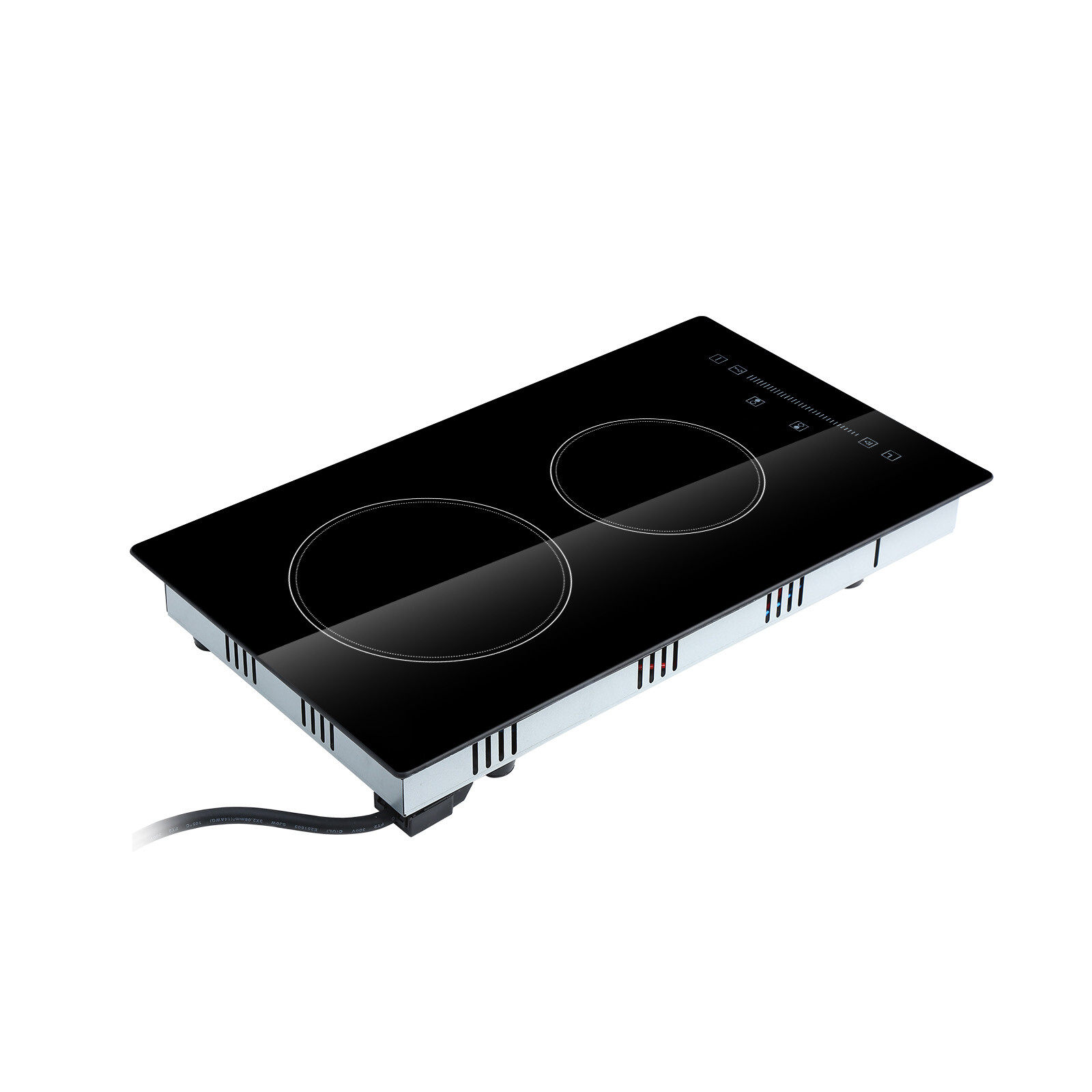 VEVOR 12″ Built-in Electric Cooktop Radiant Ceramic Cooktop 2 Burners 110V