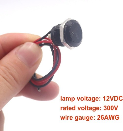 LED Indicator Pilot Dash Light (Battery/Alter Size: Battery/Alternator Warning