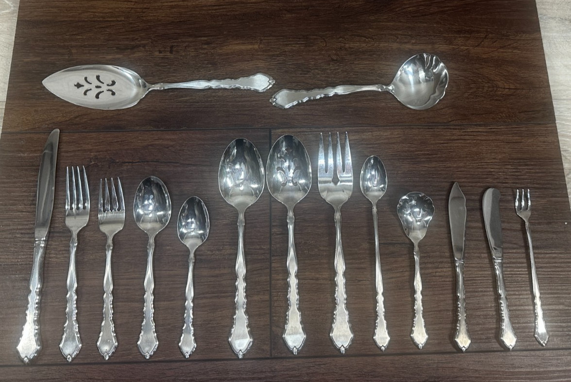 Oneida Community SATINIQUE Stainless Glossy Flatware CHOICE – CHOOSE – EXC (258)