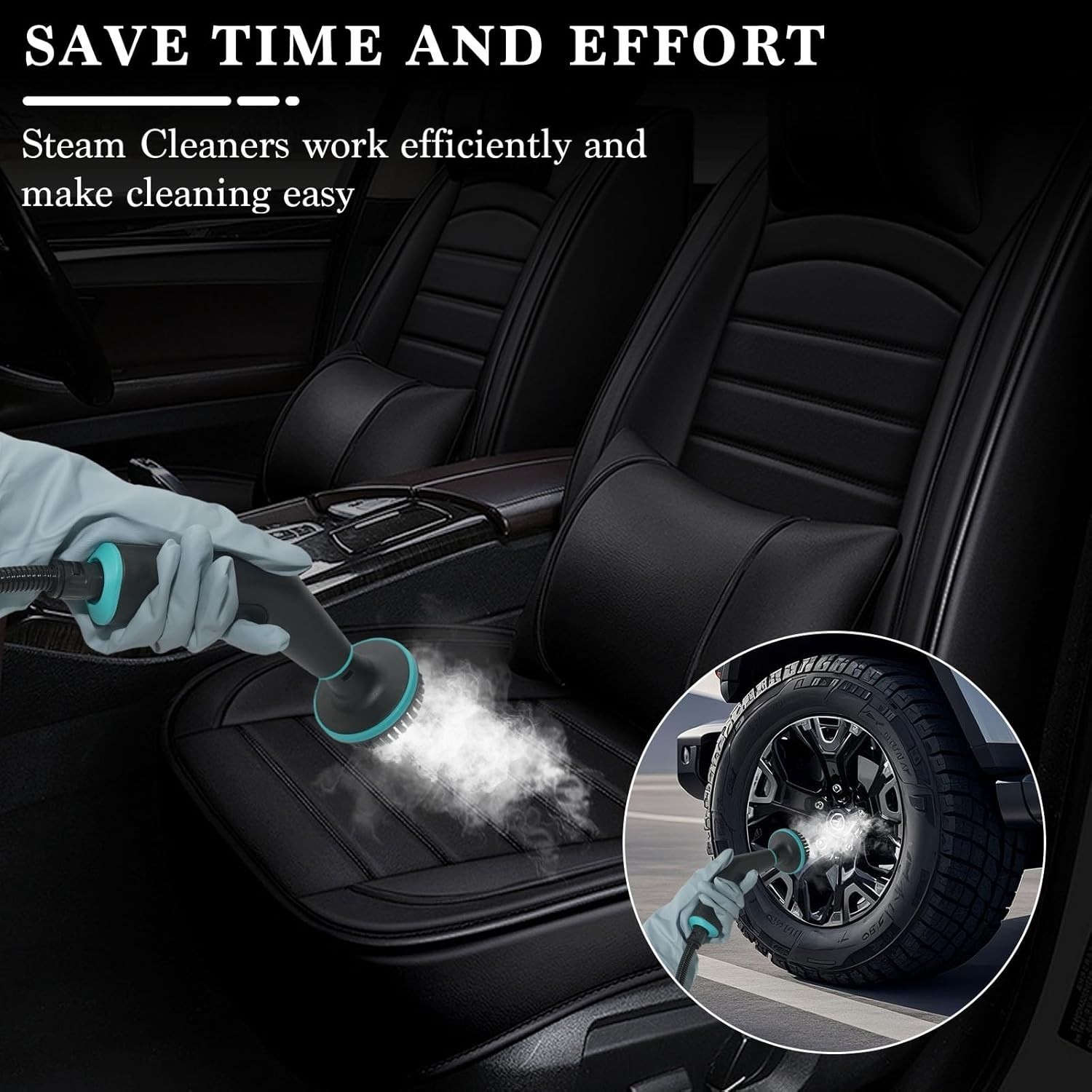 Steam Cleaner Handheld Portable High Pressure Multi-surface Home Car Cleaning