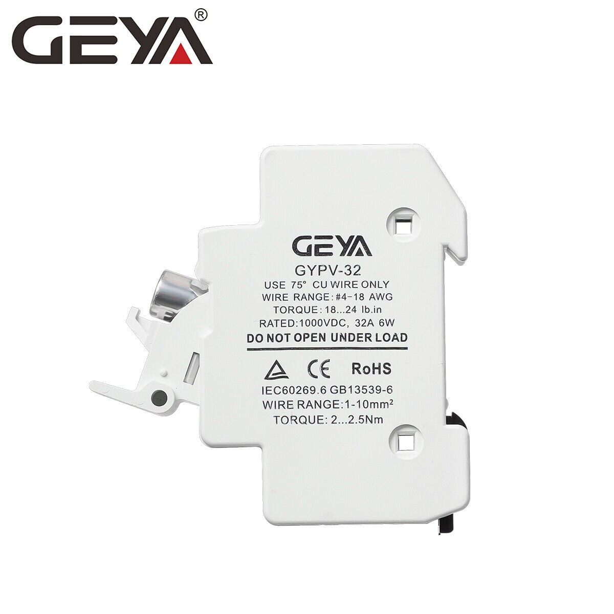 GEYA 10PCS 15/20/25/30Amp Solar PV Fuse DC1000V Protection 10*38mm 20kA