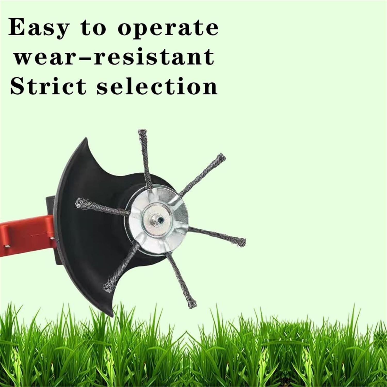 2pcs Steel Wire Grass Trimmer Head Tool Kit Lawn Mower Weeding Head Brush Cutter