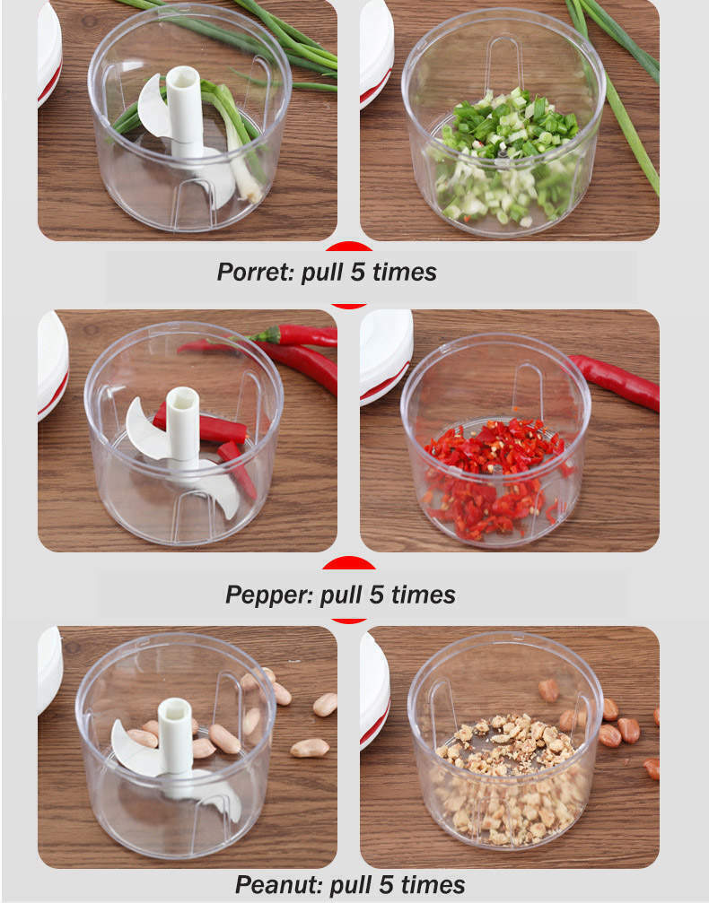 Fruit Vegetable Onion Garlic Cutter Press Manual Food Speedy Chopper Mini Slicer